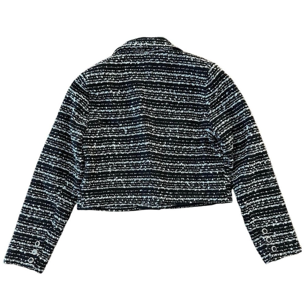 Bagatelle Collection Black Tweed Blazer Size M - Picture 6 of 9